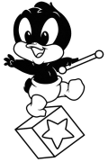 Zwariowane melodie Kolorowanie Online